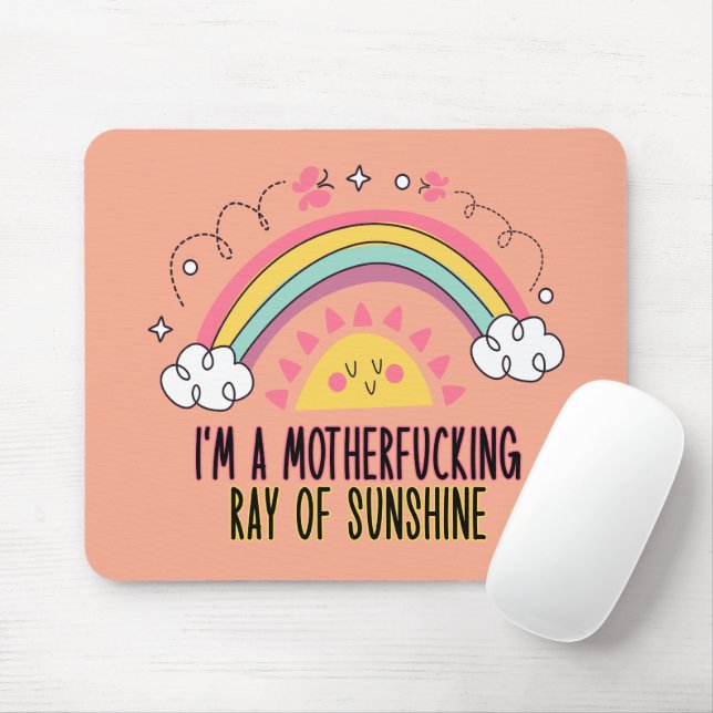 I'm A Motherf*cking Ray of Sunshine Bath Towel Set Mouse Pad (With Mouse)