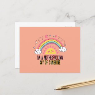 I'm A Motherf*cking Ray of Sunshine Bath Towel Set Postcard