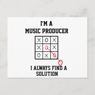 Im A Music Producer I Always Find A Solution   Postcard