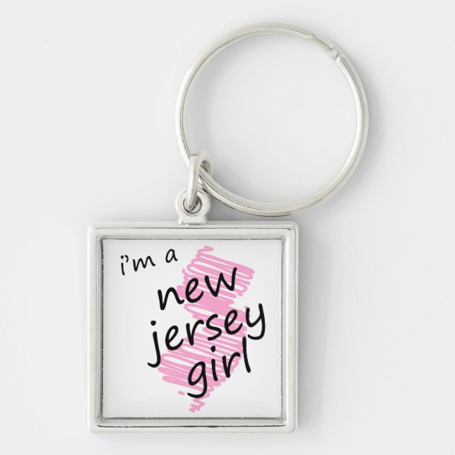 I'm a New Jersey Girl Keychain (Front)