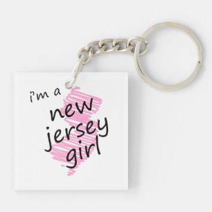 I'm a New Jersey Girl Keychain