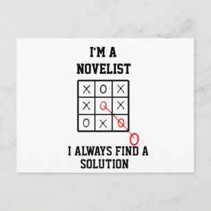 Im A Novelist I Always Find A Solution  Postcard
