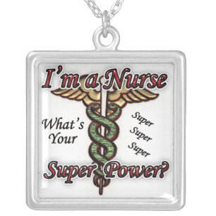 I'm a Nurse Silver Plated Necklace