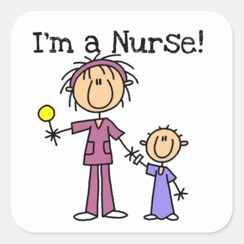 Im a Nurse T_shirts and Gifts Square Sticker