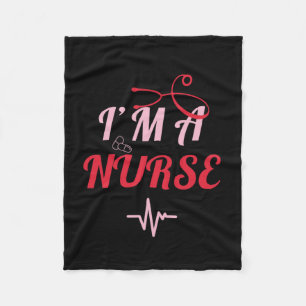 i'm a nurse women's shirt   fleece blanket