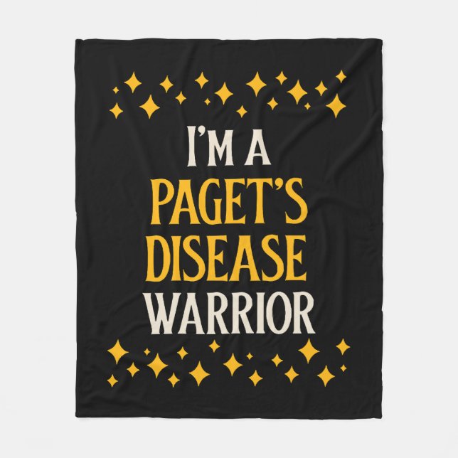 I'm a Paget's Disease Warrior Fleece Blanket (Front)