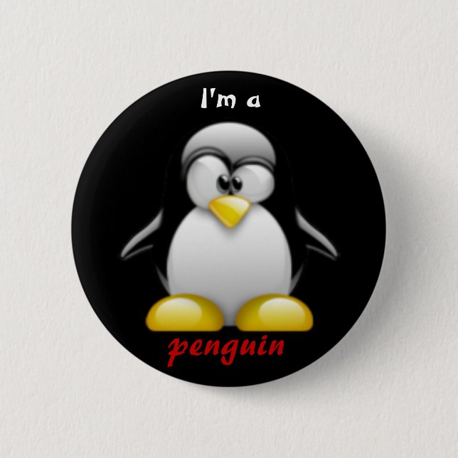 I'm a penguin button (Front)
