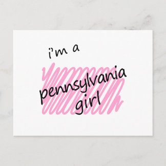 I'm a Pennsylvania Girl Postcard