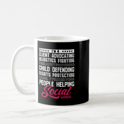 Im A People Helping Social Worker Funny Social Wor Coffee Mug