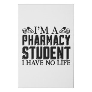 I'm A Pharmacy Student Tech Technician Pharmacist Faux Canvas Print