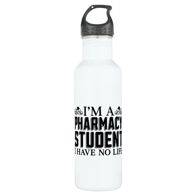 I'm A Pharmacy Student Tech Technician Pharmacist Stainless Steel Water Bottle (Front)