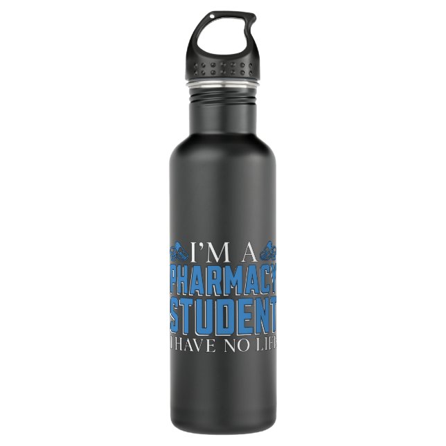 I'm A Pharmacy Student Technician Tech Pharmacist Stainless Steel Water Bottle (Front)