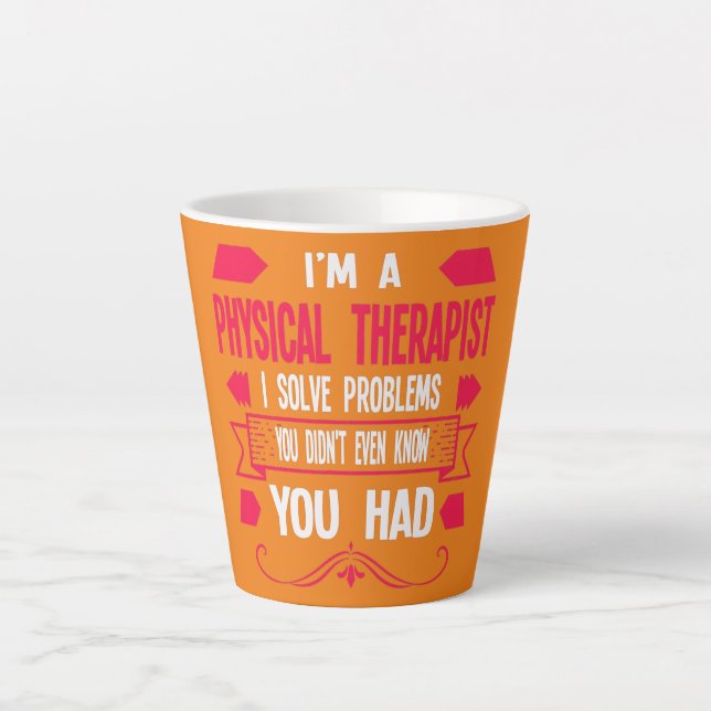 I'm a physical therapist physical  latte mug (Front)