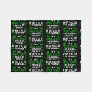 I'm a physical therapist therapy fleece blanket