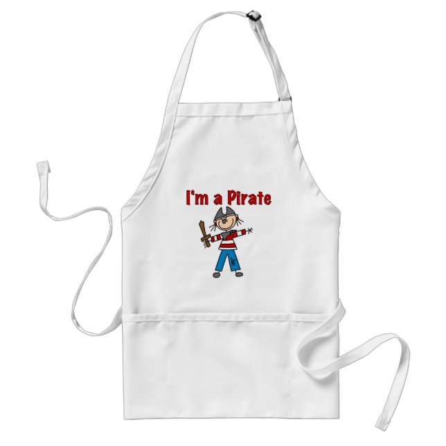 I'm a Pirate Adult Apron (Front)