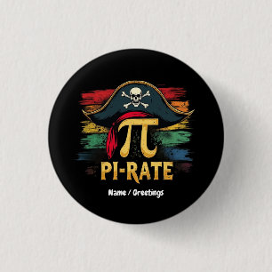 I'm a Pirate Pi Day A Funny Math Adventure Button