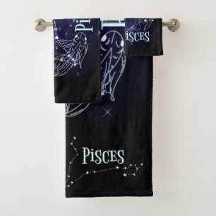 Im A Pisces Zodiac.Trendy Pisces Zodiac Sign Bath Towel Set
