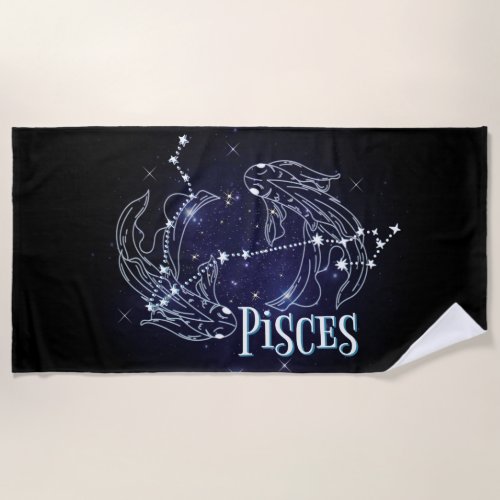Im A Pisces ZodiacTrendy Pisces Zodiac Sign Beach Towel
