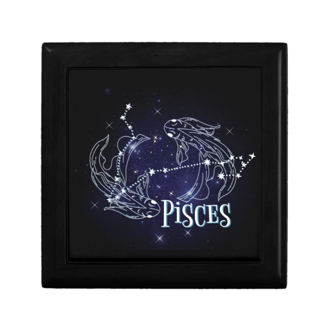 Im A Pisces Zodiac.Trendy Pisces Zodiac Sign Gift Box (Front)