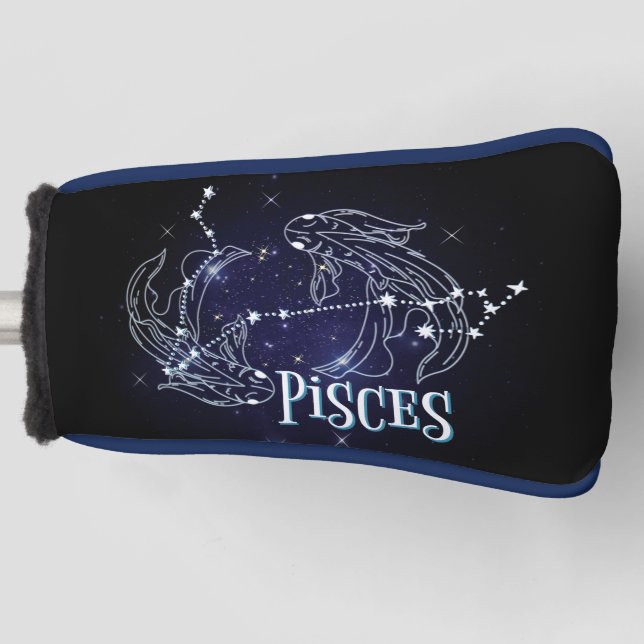 Im A Pisces Zodiac.Trendy Pisces Zodiac Sign  Golf Head Cover (Front)