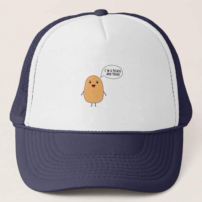 I'm a potato and proud trucker hat (Front)