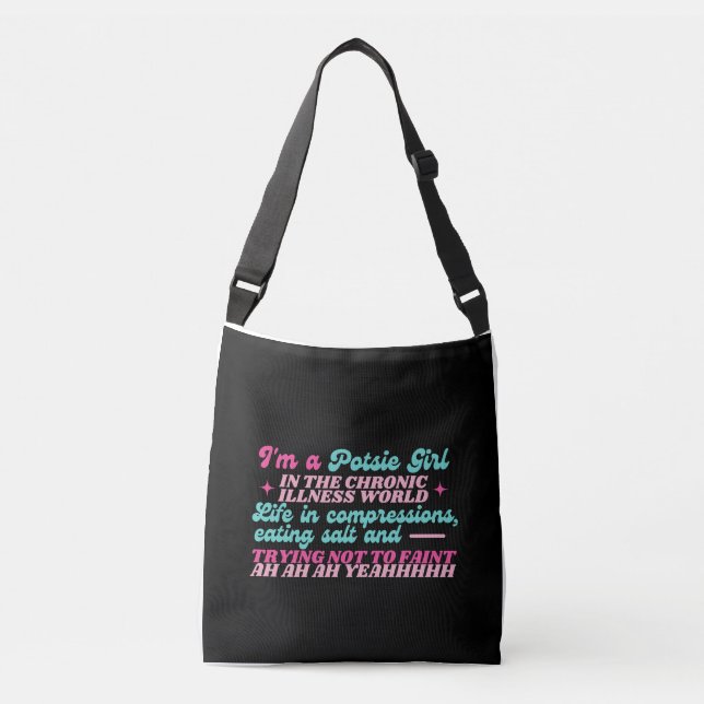 I'm A Potsie Girl  Crossbody Bag (Front)