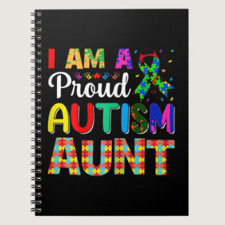 I'm a proud autism aunt design for autism aunties  notebook