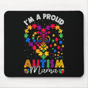 I'm A Proud Autism Mama Grandma Autism Awareness D Mouse Pad