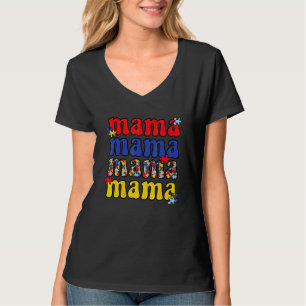 I'm A Proud Autism Mama Mother Mom Women Heart T-Shirt