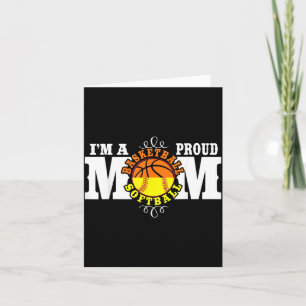 Im A Proud Basball Softball Mom - Combined Sports Card