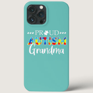 I'm A Proud Grandma Love Heart Autism Awareness iPhone 13 Pro Max Case