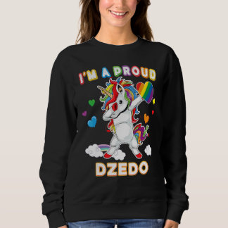 I'm A Proud Lgbt Gay Dzedo Pride Dabbing Unicorn R Sweatshirt