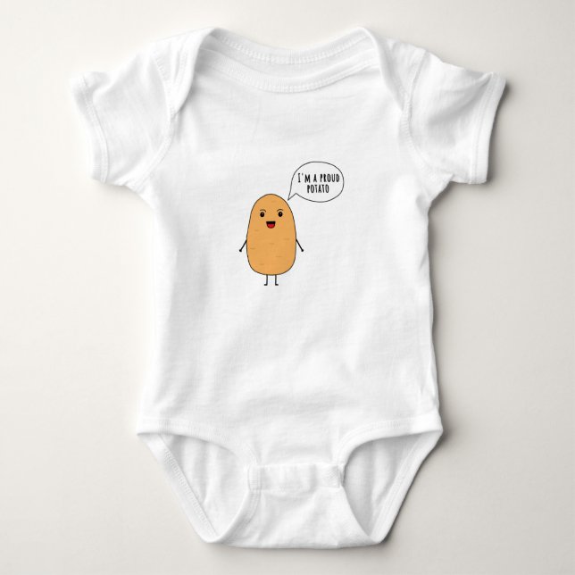 I'm a proud potato baby bodysuit (Front)