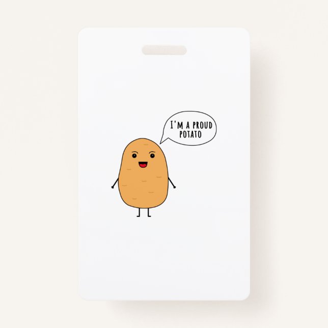 I'm a proud potato badge (Front)