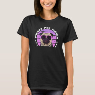 I'm a Proud Pug Mama Vintage Dutch Bulldog Dog Pu T-Shirt