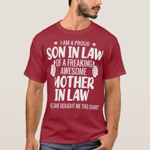 IM A Proud Son In Law Of A Freaking Awesome In T_Shirt