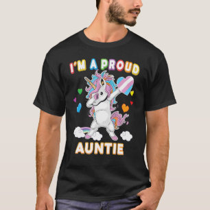 I'm A Proud Transgender Auntie Lgbt Pride Dabbing T-Shirt