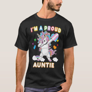 I'm A Proud Transgender Auntie Lgbt Pride Dabbing T-Shirt