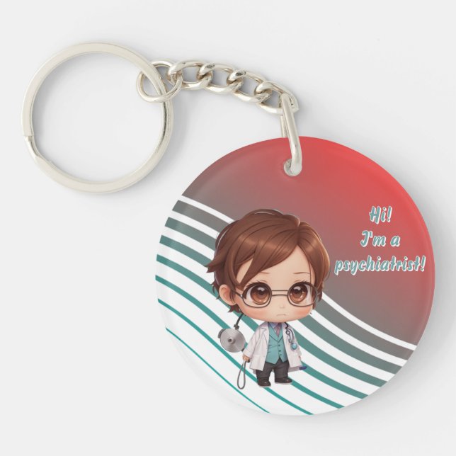 I'm a psychiatrist Keychain (Front)