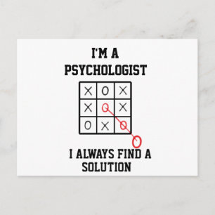 Im A Psychologist I Always Find A Solution Postcard