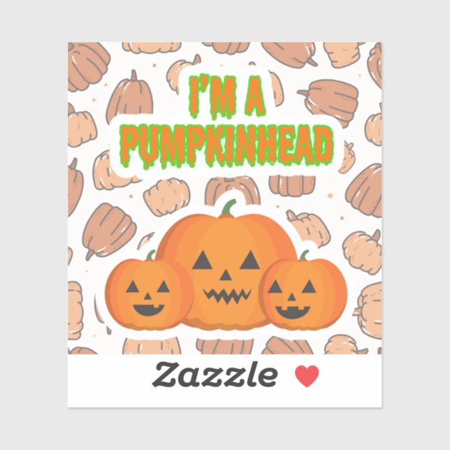 I'm a Pumpkinhead 2 Square Sticker (Sheet)