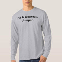 I'm A Quantum Jumper Long Sleeve Grey T-Shirt