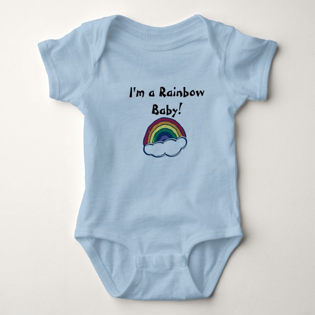 I'm a Rainbow Baby! Baby Bodysuit (Front)