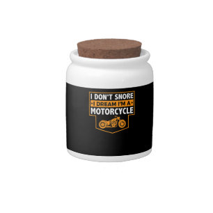Im A Real Motorcyclist Gift For Motorcycle Lovers. Candy Jar