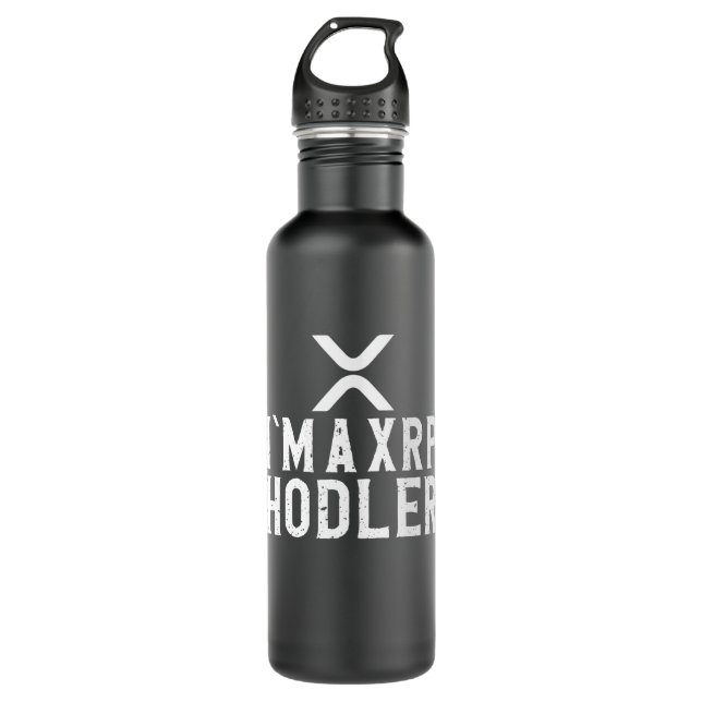 Im A Ripple Hodler - XRP Crypto Stainless Steel Water Bottle (Front)