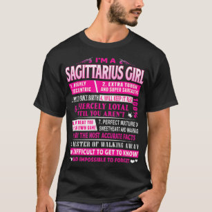 I'm A Sagittarius Girl  Sagittarius Birthday  T-Shirt