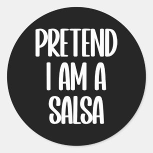 I'm A Salsa Halloween Costume Classic Round Sticker