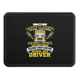 im a school bus driver back to school gift hitch cover