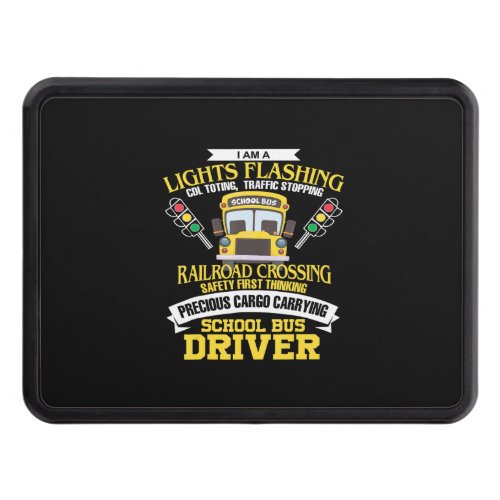 im a school bus driver back to school gift hitch cover