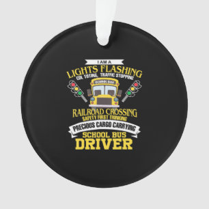 im a school bus driver back to school gift ornament